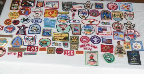Lot of (78) Vtg 1970-80's Boy scout patches BSA USA Various Excellent