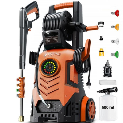 #ad FOTING 2026UPGRADED PRESSURE WASHER 5000PSI TOUCH SCREEN 8 LEVEL 34quot;TALL RED $145.21