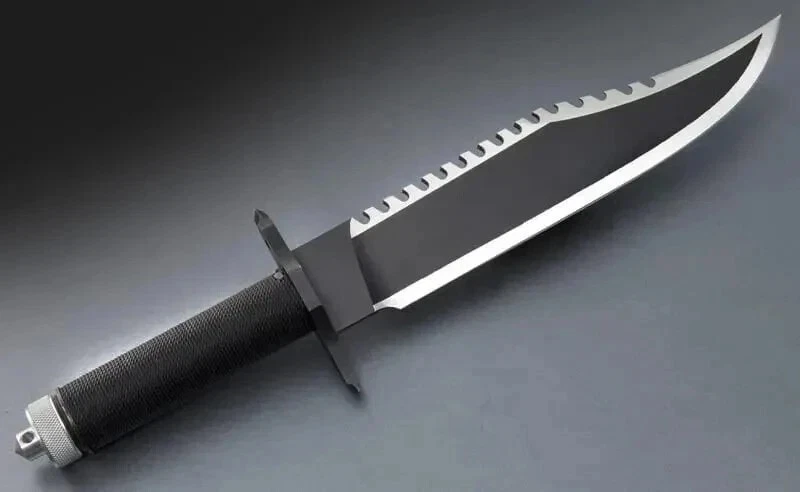Cuchillo de supervivencia de sangre Rambo ONE, cuchillo Bowie de caza con funda cuchillo de camping Foto 2 de 4