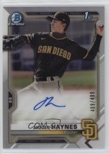 2021 Bowman Chrome Prospect Refractor 409/499 Jagger Haynes #CPA-JH Auto 0b7z