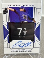2025 National Treasures Chase Dollander Rookie Patch Auto Rockies /5 🧺 Tag