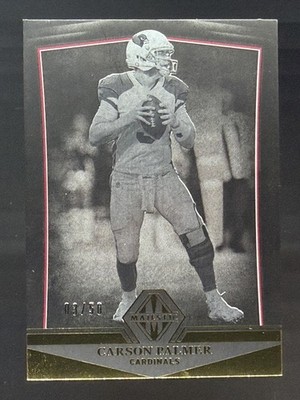 Carson Palmer 3/50 Gold Jersey Number Match 2018 Panini Majestic