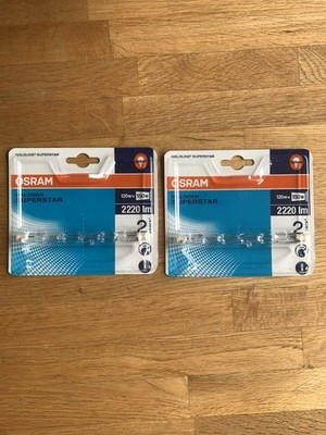 2x OSRAM HALOLINE SUPERSTAR 64696 SST Halogenstab 120w 2220lm 2900k R7s dimmbar