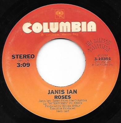 Janis Ian - Roses - Used Vinyl Record 7 - G8100z