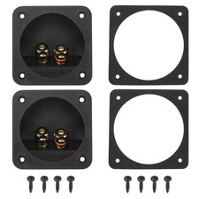 2Pcs 2.68 Inch Speaker Box Terminal Cups, 2-Ways ABS Subwoofer Plug Connector