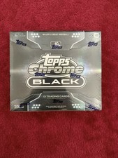 2026 Topps Chrome Black Baseball Hobby Box Factory Sealed IN HAND