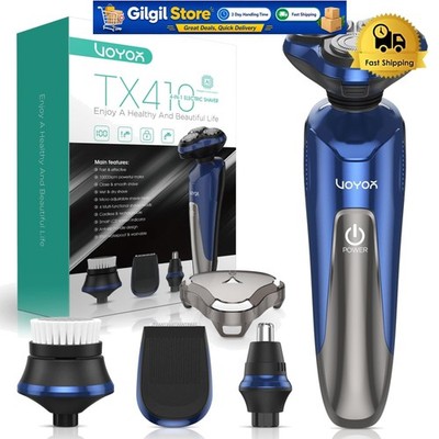 Intelligent LCD Electric Shaver for Men - Waterproof 4-in-1 Grooming Solution