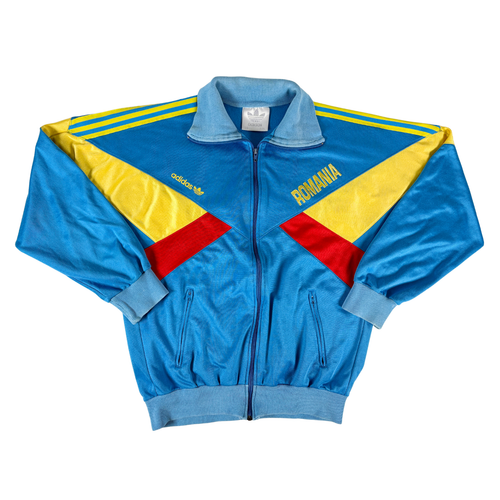 Romania 1992/93 ADIDAS Track Football Jacket S 5 Mens 90s Vintage Soccer - 第 1/14 張圖片