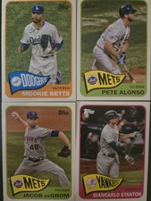 2021 Topps Series 2 Baseball Card Lot- 24 1965 Redux & 279 base 85% Complete Set