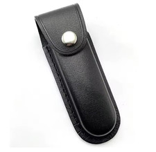 Folding Knife Multi Tool Case Pouch 5" Cowhide Leather Sheath Pocket