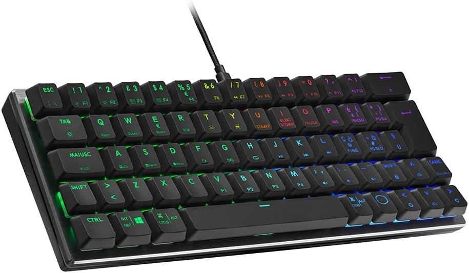 Cooler Master MasterKeys SK620 Space Gray, Tastiera Meccanica, 104 Tasti