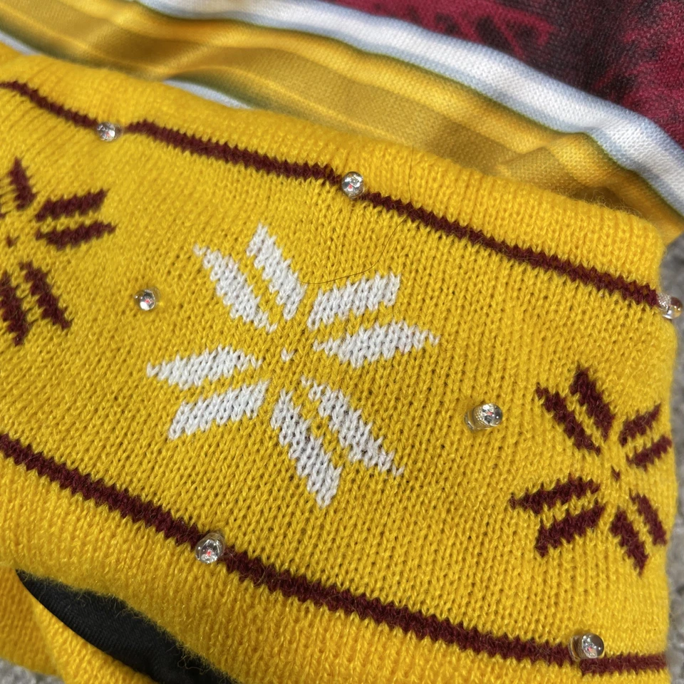 Forever Collectibles Hat Mens Yellow NFL Washington Redskins Light Up Knit Cuff - Image 4 of 4