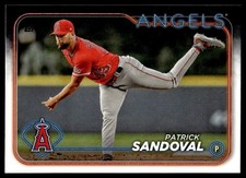 Patrick Sandoval 2024 Topps #388 Los Angeles Angels 27226 Baseball Card