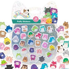 Horizon Group USA Puffy Stickers, Squishmallows, 25 Squishmallow 25 Stickers