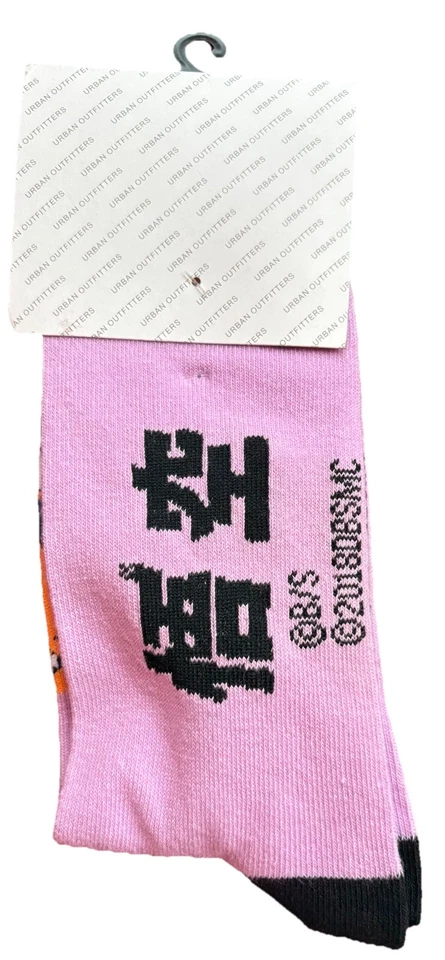 Dragon Ball Z Broly Goku Purple Anime Novelty Crew Socks Sock Size 10-13 - Image 2 of 2