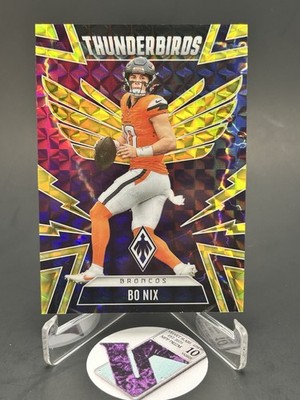 Panini 2025 Phoenix Thunderbirds Gold Pyramids Bo Nix Broncos # /149 SSP