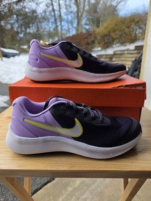 Nike Star Runner 3 GS Cave Purple/White-Lilac/Black Size 5Y/6.5W