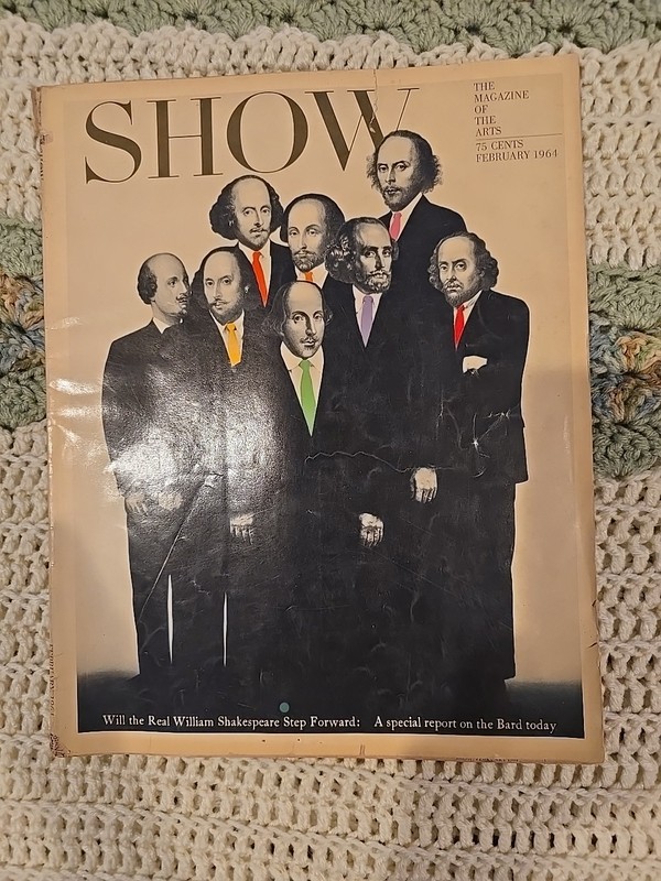1964 Stage Magazine William Shakespeare Cover, Epic Advertisements