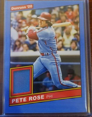 Pete Rose #86M-PR ''Retro 1986 Materials'' Game-Used Relic - 2020 Panini Donruss