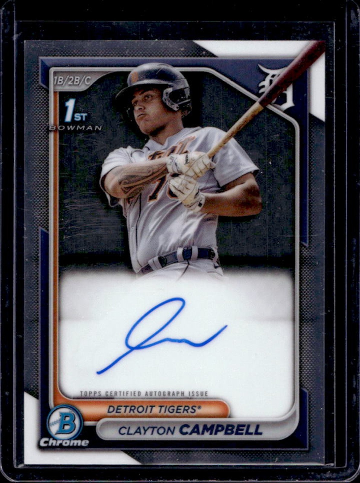 2024 Bowman Chrome Clayton Campbell Auto 1st #CPA-CCA Tigers