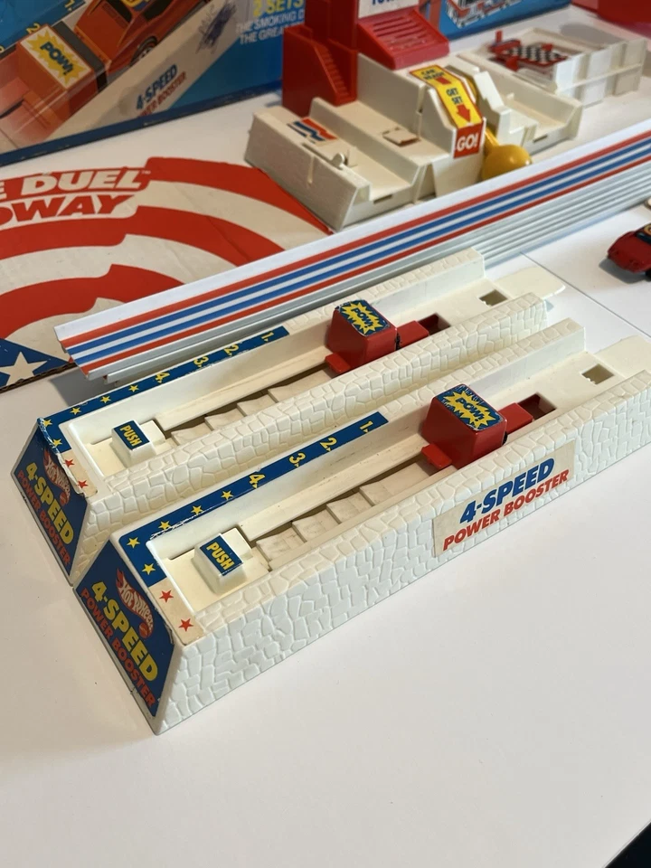 Hot Wheels Double Duel Speedway 1975 con coche Redline Flying Colors ¡Casi completo! Foto 3 de 4