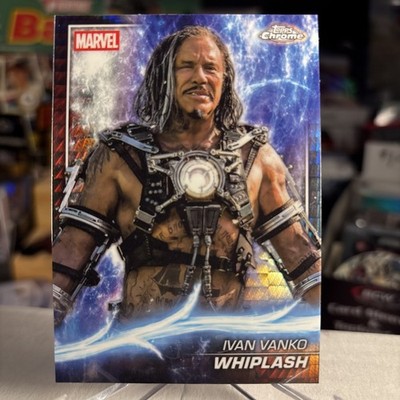 Whiplash 2025 Topps Chrome Marvel Studios Prism Refractor Phase 1 SP  MINT GEM?