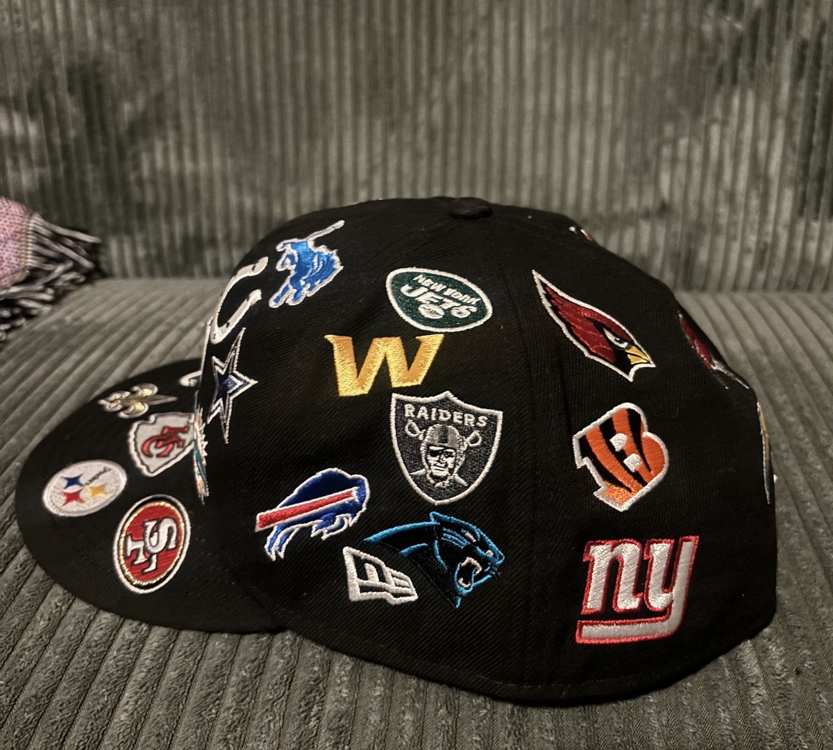 New Era 59fifty NFL, All Over Logos Fitted Hat Includes 32 Teams