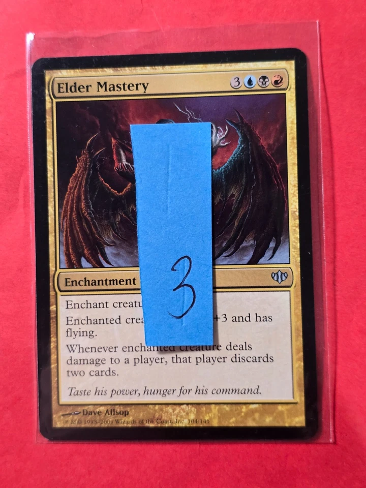 2009 Magic The Gathering Conflux #104 Elder Mastery, UC, NF, cd3 - Image 3 of 3