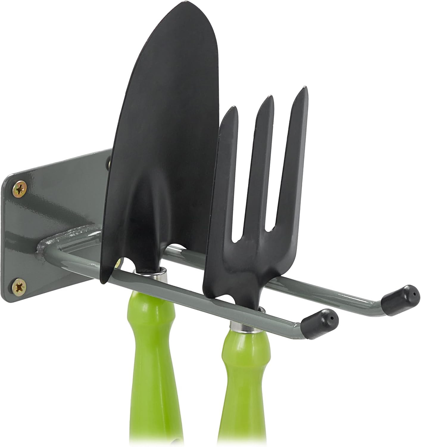 Gancio Porta Attrezzi da Giardino 24 cm - Supporto Parete in Acciaio