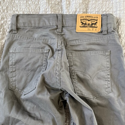 Levi’s 514 Straight Gray Jeans Reg 12 W26 X L26 - Picture 9 of 11