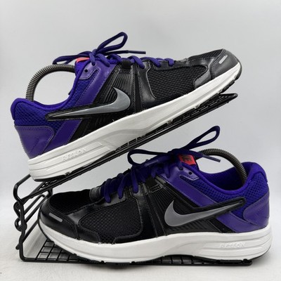 Nike Dart 10 schwarz lila Turnschuhe Größe UK 7,5 Damen Laufen Retro 580431-501