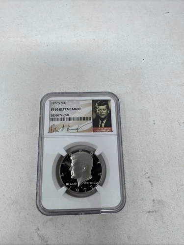 1977 S 50c Kennedy Half Dollar NGC PF69 Ultra Cameo Proof