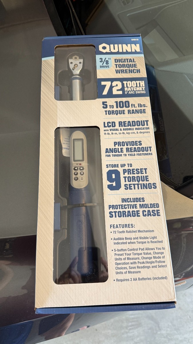 Quinn 64915 3/8 inch Drive Digital Torque Wrench for sale online