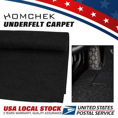 150cmX200cm Black Car Underfelt Non-Woven Fabric Underlay Floor Cabin Renovate