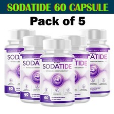  5 Pack Sodatide Probiotic Gut Health  Digestive Function Support 300 Capsules