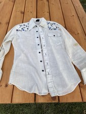 Vintage Mens 1970s Button Down Shirt