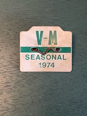 RARE! 1974 MARGATE VENTNOR Beach Tag Seasonal FIRST YEAR Original
