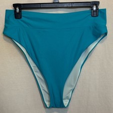 AA-508 Aerie NWT PLUS SIZE XXL Teal Summer Swim Bikini Bottoms