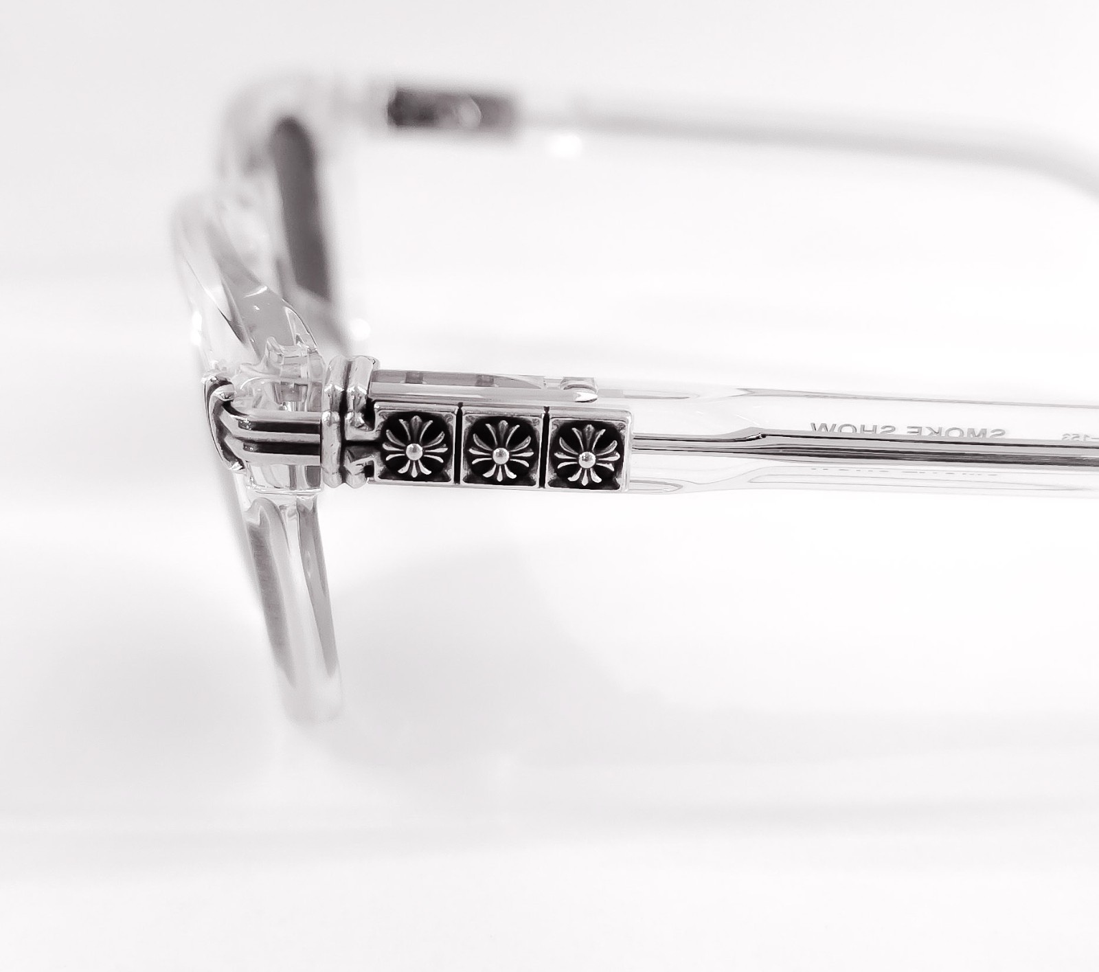 Chrome Hearts Smoke Show Sunglasses Crystal/Gray Zeiss lenses size 52 new thumbnail 6