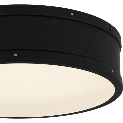 Matte Black LED Flush Mount from the Quoizel Flush Mount Collection - Picture 3 of 4