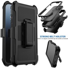 Black For Apple iPhone 17e 17 Pro Max 17 Air 17 Case Cover / Kickstand Belt Clip