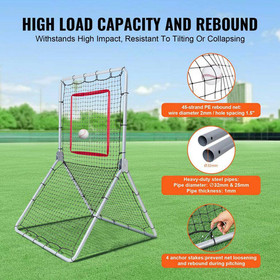Baseball and Softball Rebounder Net, 3.5 X 6 Ft. Pitchback Baseball Pitching Nes