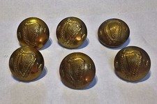 Irish  Army Irish Volunteer IV 6 Old Buttons BRASS Large size