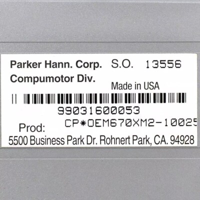 1PC NEW Parker Compumotor CP*OEM670XM2-10025