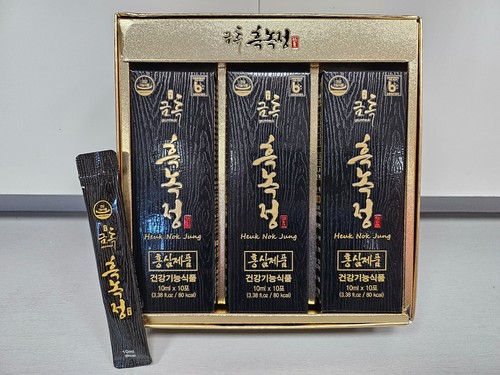 GeumHeuk Korean Black Ginseng Extract Sticks (10ml x 30 packs) Ginseng Pouches - Picture 2 of 4