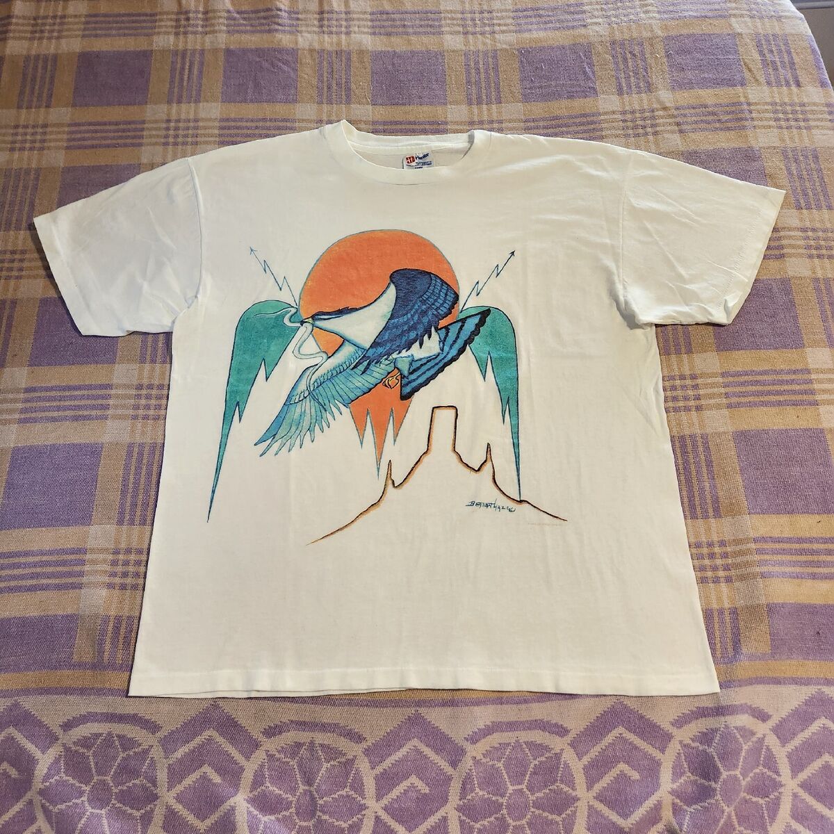Vintage 90s Eagles On The Border T Shirt band Concert tour Vintage 90s Eagles On The Border T Shirt band Concert tour
