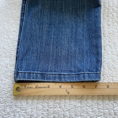 St John Sport Denim Jeans Women's 12 Straight Medium Wash High Rise Cotton - Picture 14 of 14