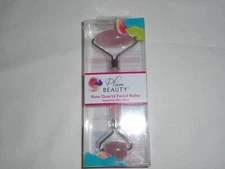 Plum Beauty Rose Quartz Facial Roller - Improves Skin Tone - NEW.
