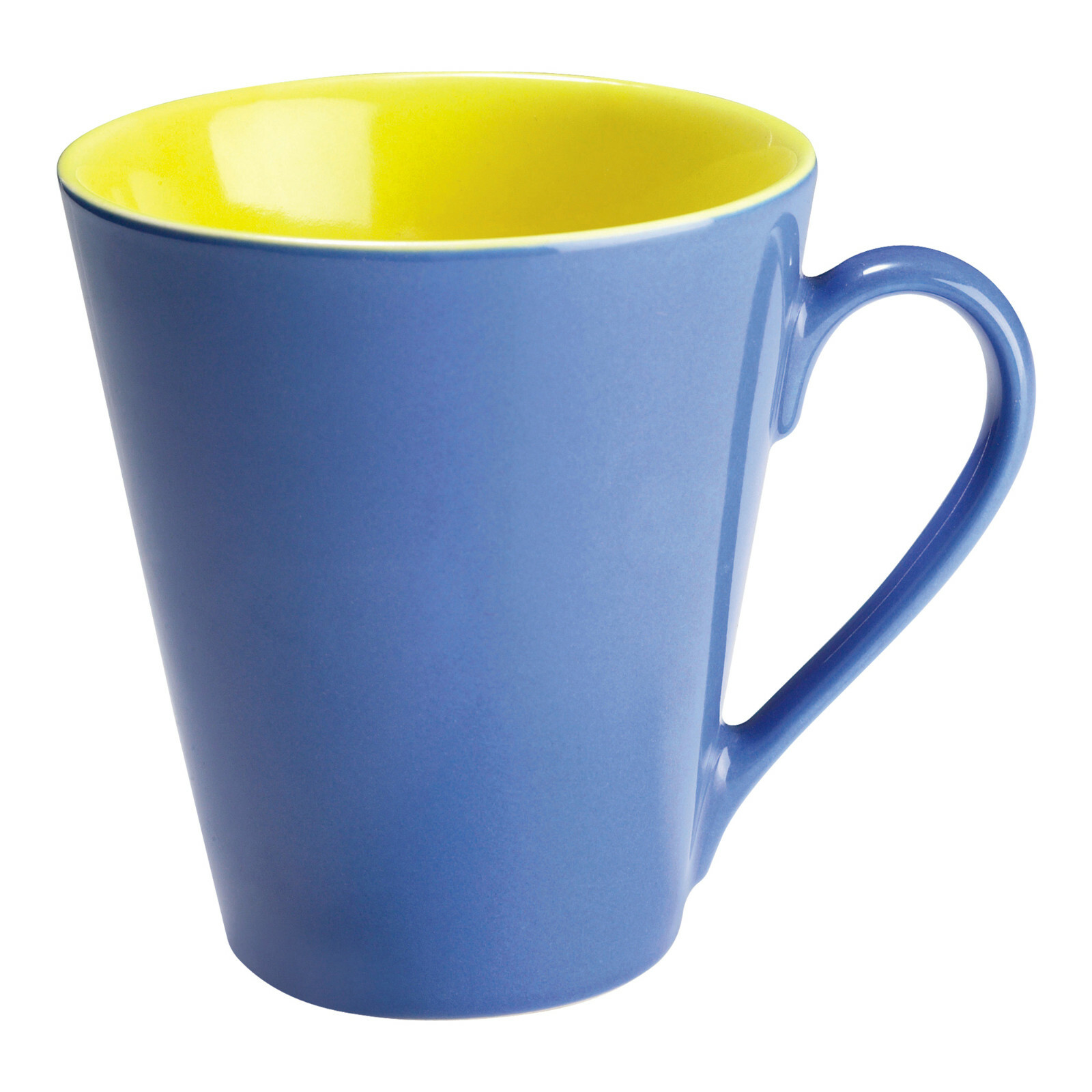 2 Ceramic Cafe Latte Mugs 350ml Coffee Tea Hot Chocolate Breakfast Mug