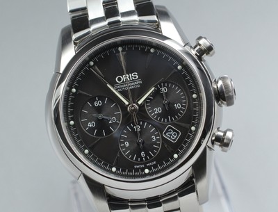 [Near MINT-] ORIS Artelier Chronograph 7547A Automatic Men's Watch From JAPAN